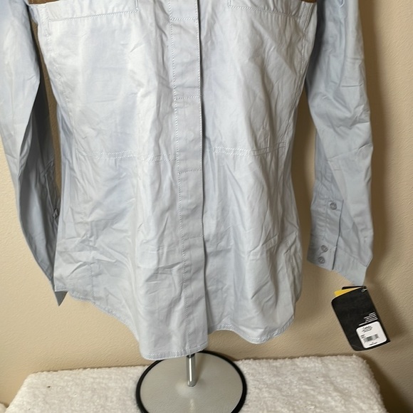 Nwt Cabela’s Outfither Shooting Shirt Size Blue - Picture 3 of 12